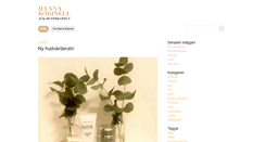 Desktop Screenshot of hannarobinell.se